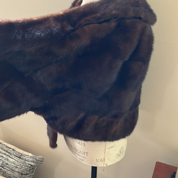 Macys Vintage little shop mink fur stole - Picture 3 of 7